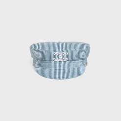 Sale triomphe sailor cap in cotton hickory Women Hats And Gloves