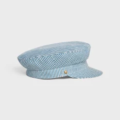 Sale triomphe sailor cap in cotton hickory Women Hats And Gloves