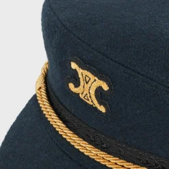 Discount triomphe sailor cap in wool cloth Women Hats And Gloves