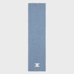 Online TRIOMPHE SCARF IN RIBBED CASHMERE WOOL Women Beanies And Scarves