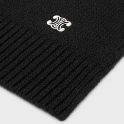 Online triomphe scarf in wool and cashmere Hats And Soft Accessories
