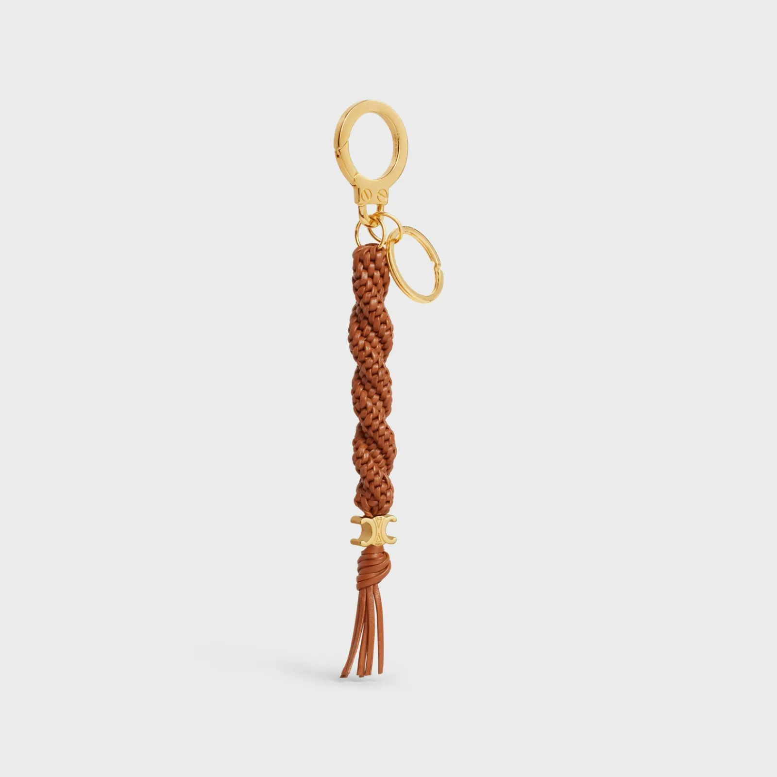 Clearance TRIOMPHE SCOUBIDOu KEYRING in smooth calfskin with Gold Finishing Women Categories·Straps And Accessories