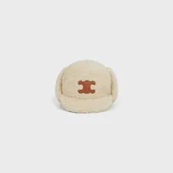 Outlet triomphe shapka in shearling Women Hats And Gloves