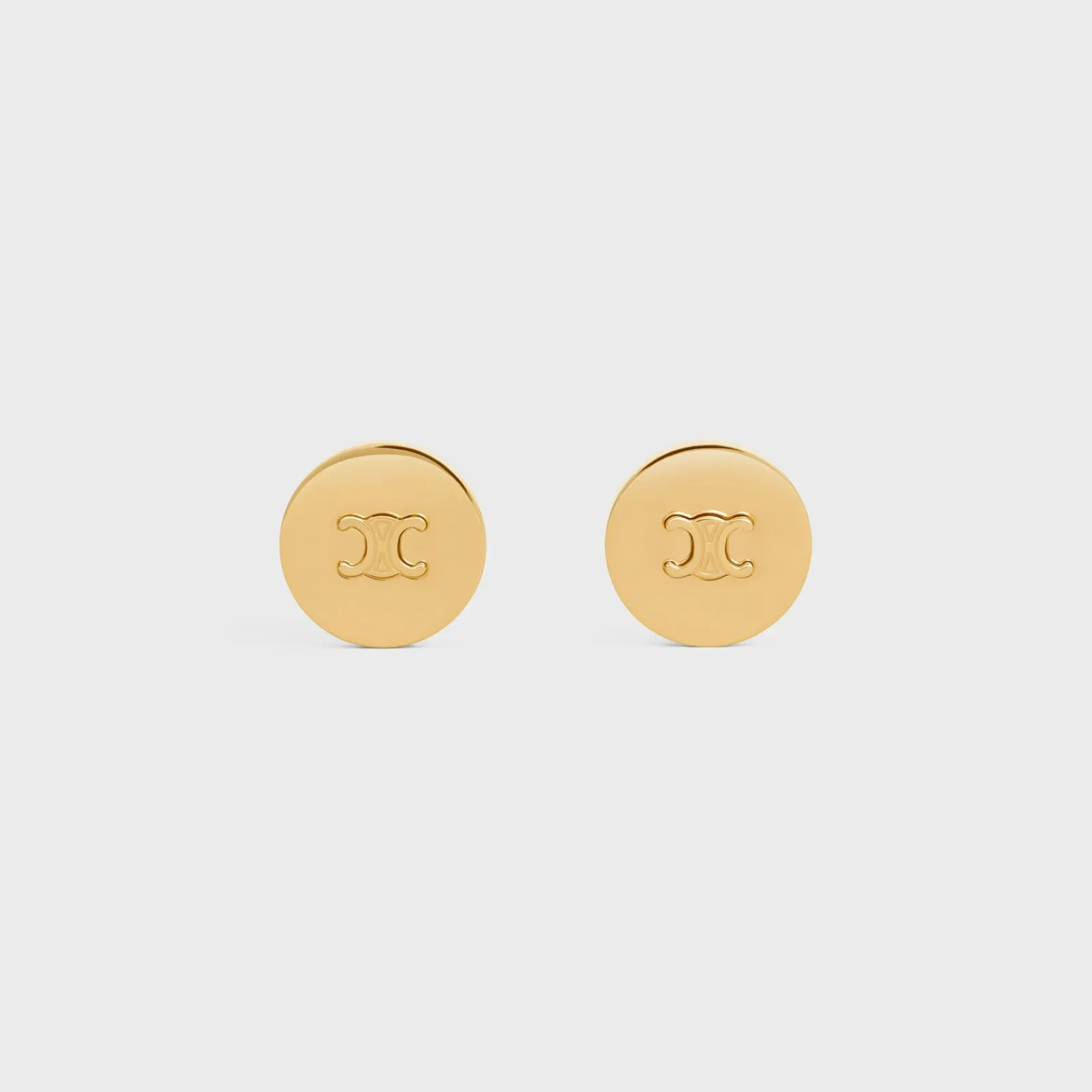 Best Triomphe Signet Earrings in Brass with Finish Women Triomphe | Categories·Earrings