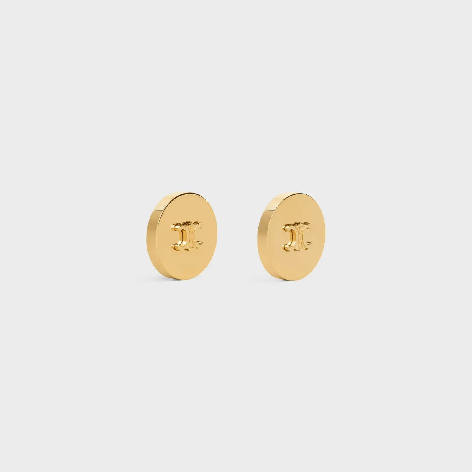Best Triomphe Signet Earrings in Brass with Finish Women Triomphe | Categories·Earrings