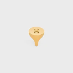 Fashion Triomphe Signet Ring in Brass with Finish Women Triomphe | Categories·Rings