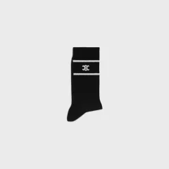 Best triomphe socks in striped cotton Hats And Soft Accessories