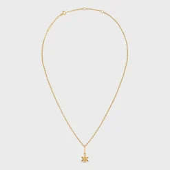 Clearance Triomphe Solitaire Necklace in Brass with Finish Women Triomphe | Categories·Necklaces