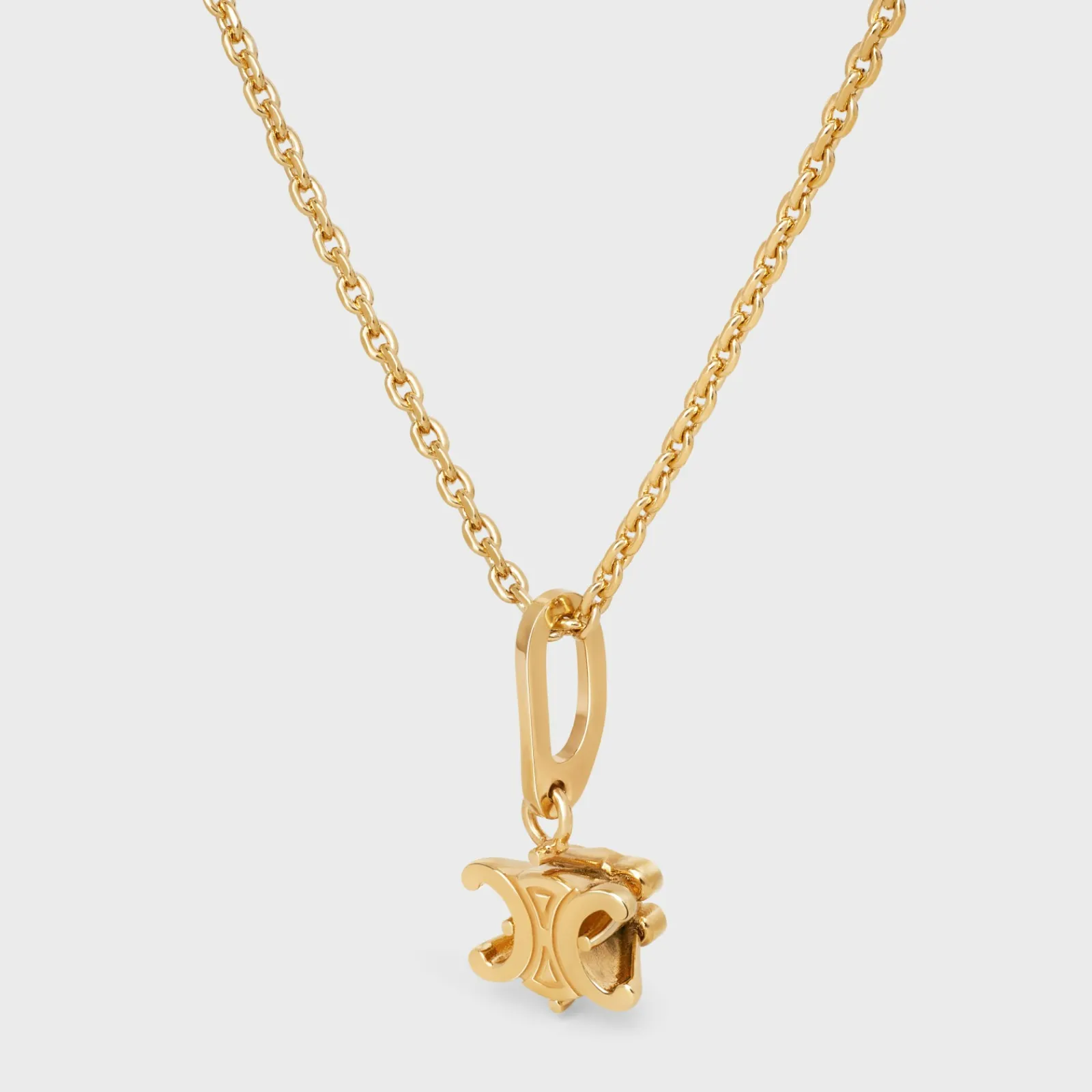 Clearance Triomphe Solitaire Necklace in Brass with Finish Women Triomphe | Categories·Necklaces