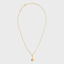 Clearance Triomphe Solitaire Necklace in Brass with Finish Women Triomphe | Categories·Necklaces