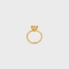 New Triomphe Solitaire Ring in Brass with Finish Women Triomphe | Categories·Rings