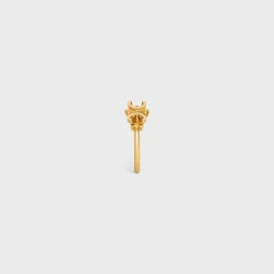 New Triomphe Solitaire Ring in Brass with Finish Women Triomphe | Categories·Rings