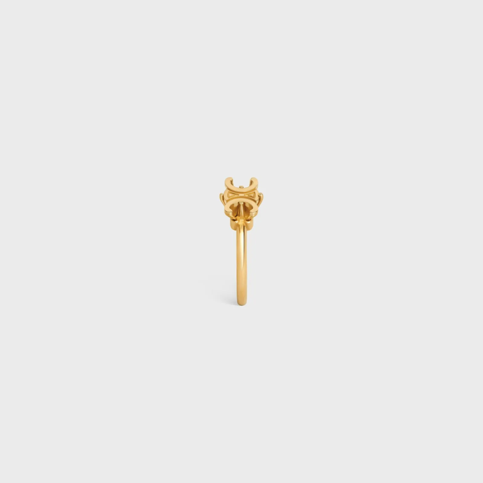 New Triomphe Solitaire Ring in Brass with Finish Women Triomphe | Categories·Rings