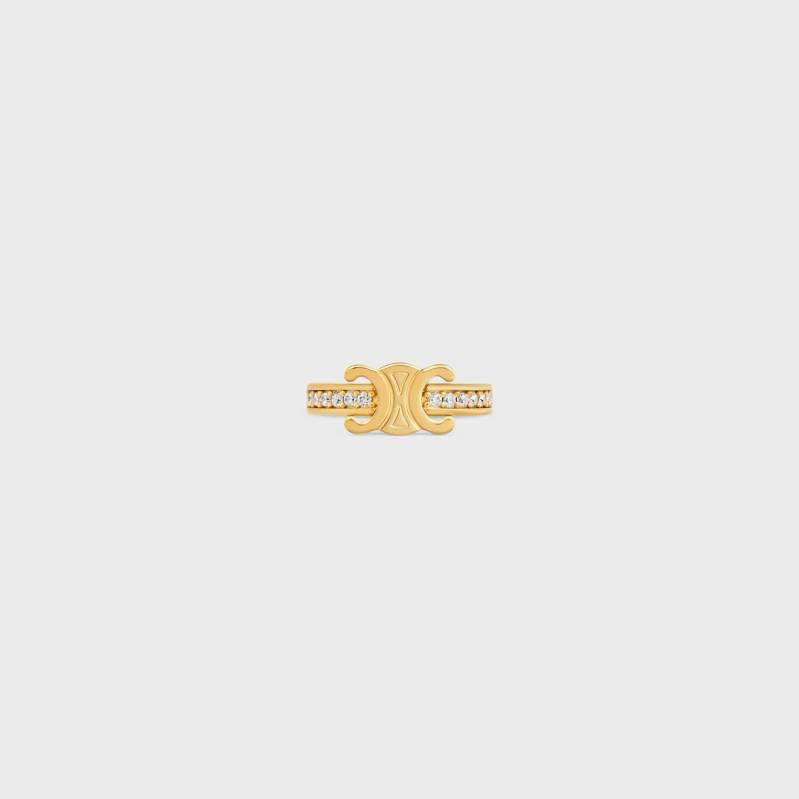Best Triomphe Sparkle Earcuff in Strass and Brass with Finish Women Triomphe | Categories·Earrings