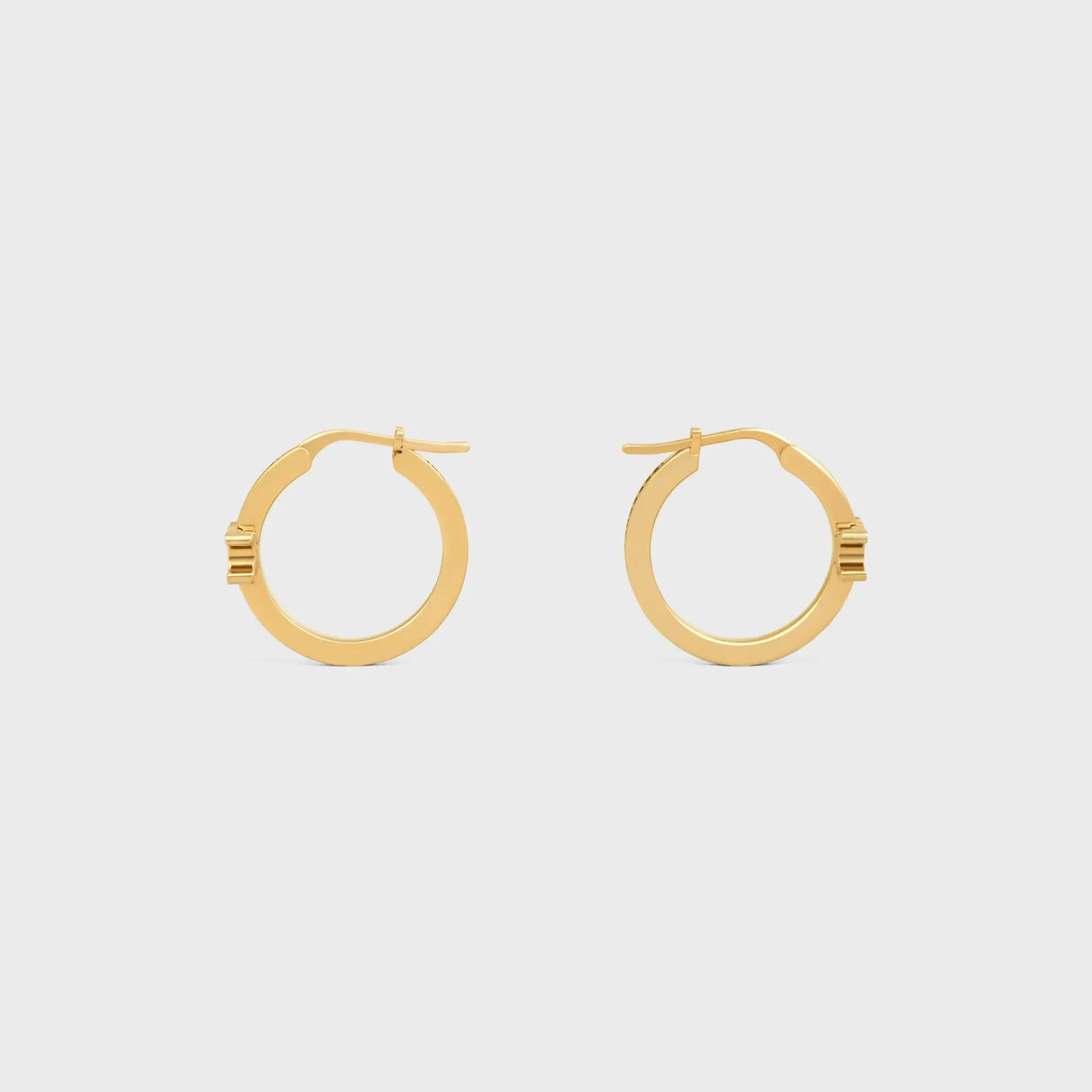 Clearance Triomphe Sparkle Hoops in Strass and Brass with Finish Women Triomphe | Categories·Earrings
