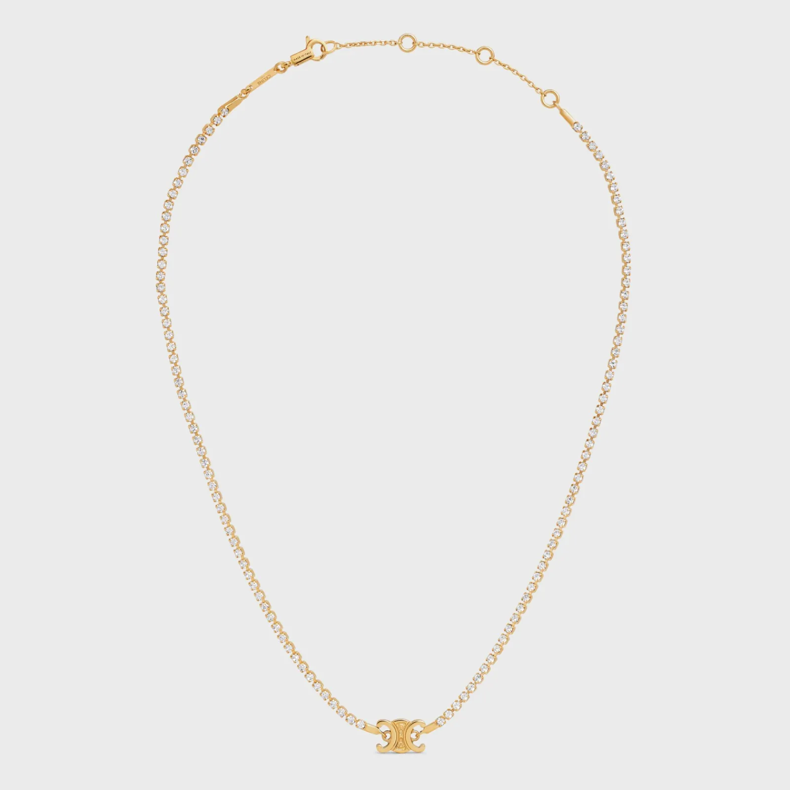 Sale Triomphe Sparkle Necklace in Brass with Finish and Strass Women Triomphe | Categories·Necklaces