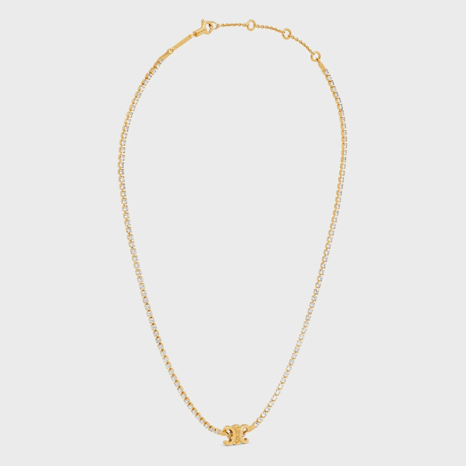 Sale Triomphe Sparkle Necklace in Brass with Finish and Strass Women Triomphe | Categories·Necklaces