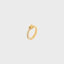 Fashion Triomphe Sparkle Ring in Strass and Brass with Finish Women Triomphe | Categories·Rings