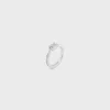 Best Triomphe Sparkle Ring in Strass and Brass with Rhodium Finish Women Triomphe | Categories·Rings