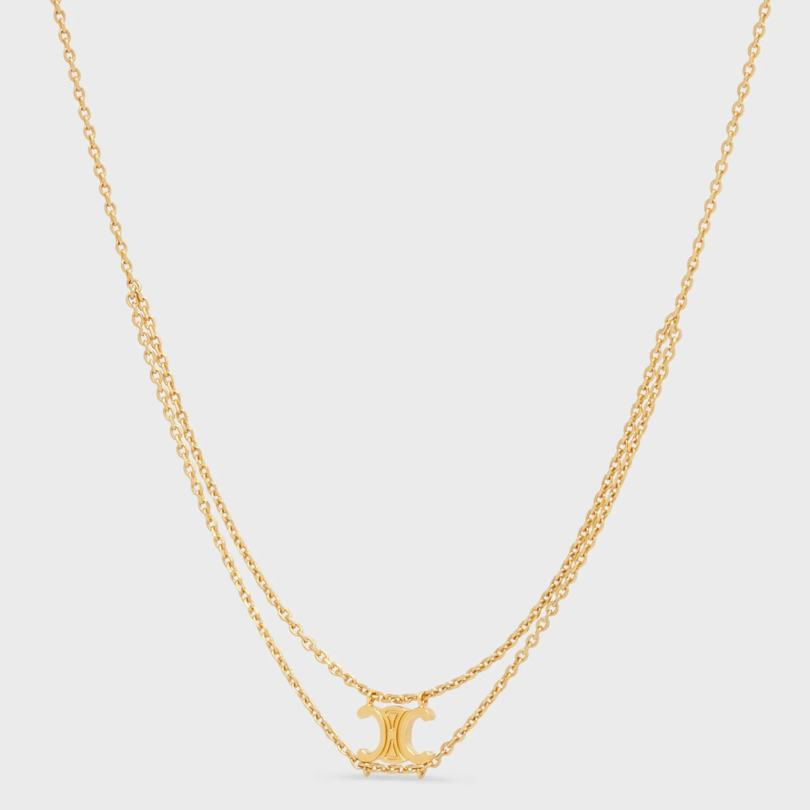 Best Triomphe Suspended Necklace in Brass with Finish Women Triomphe | Categories·Necklaces