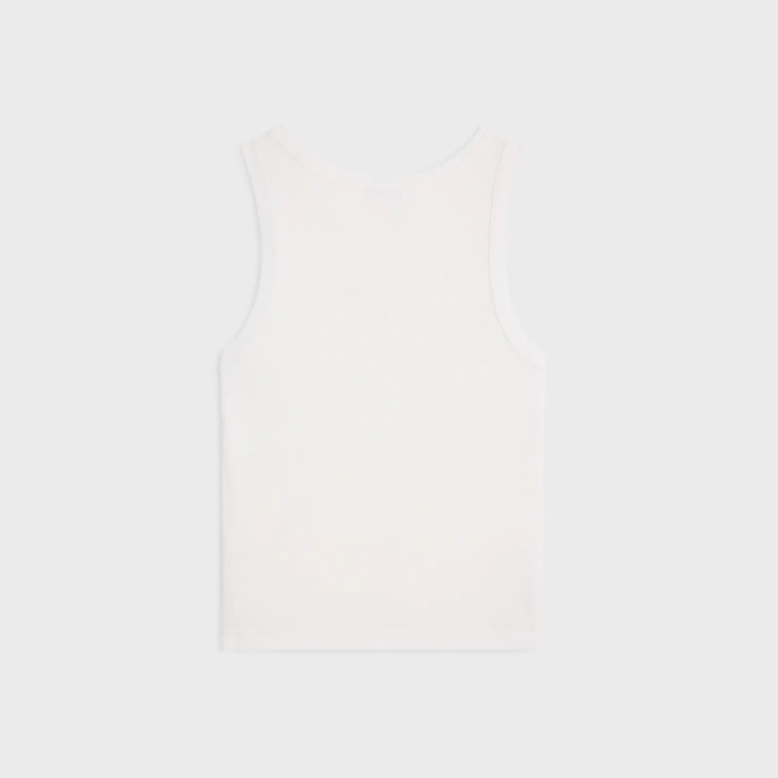 Discount triomphe tank top in ribbed silk jersey Women T-Shirts And Sweatshirts