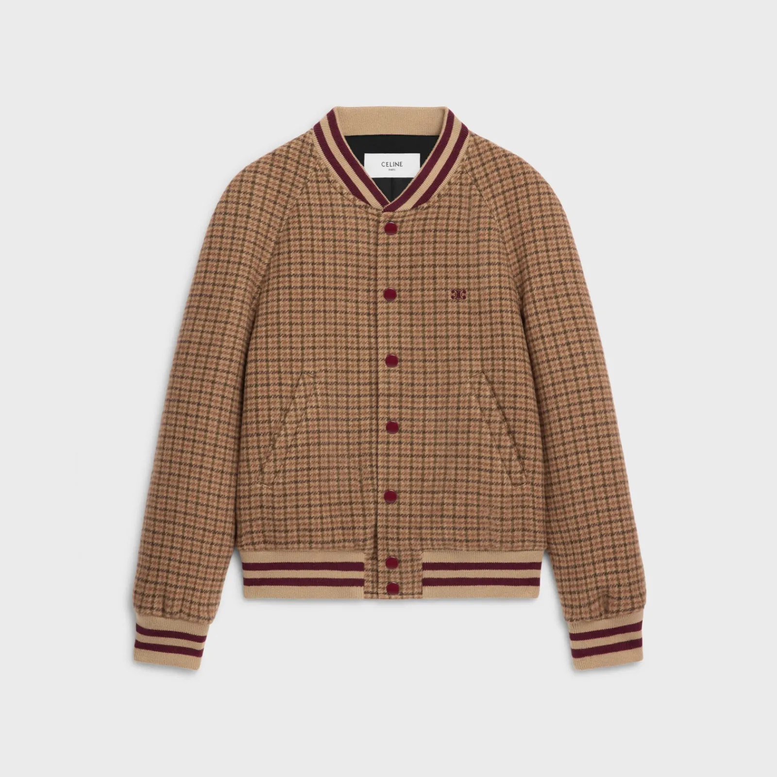 Sale triomphe teddy jacket in houndstooth wool Coats & Blousons