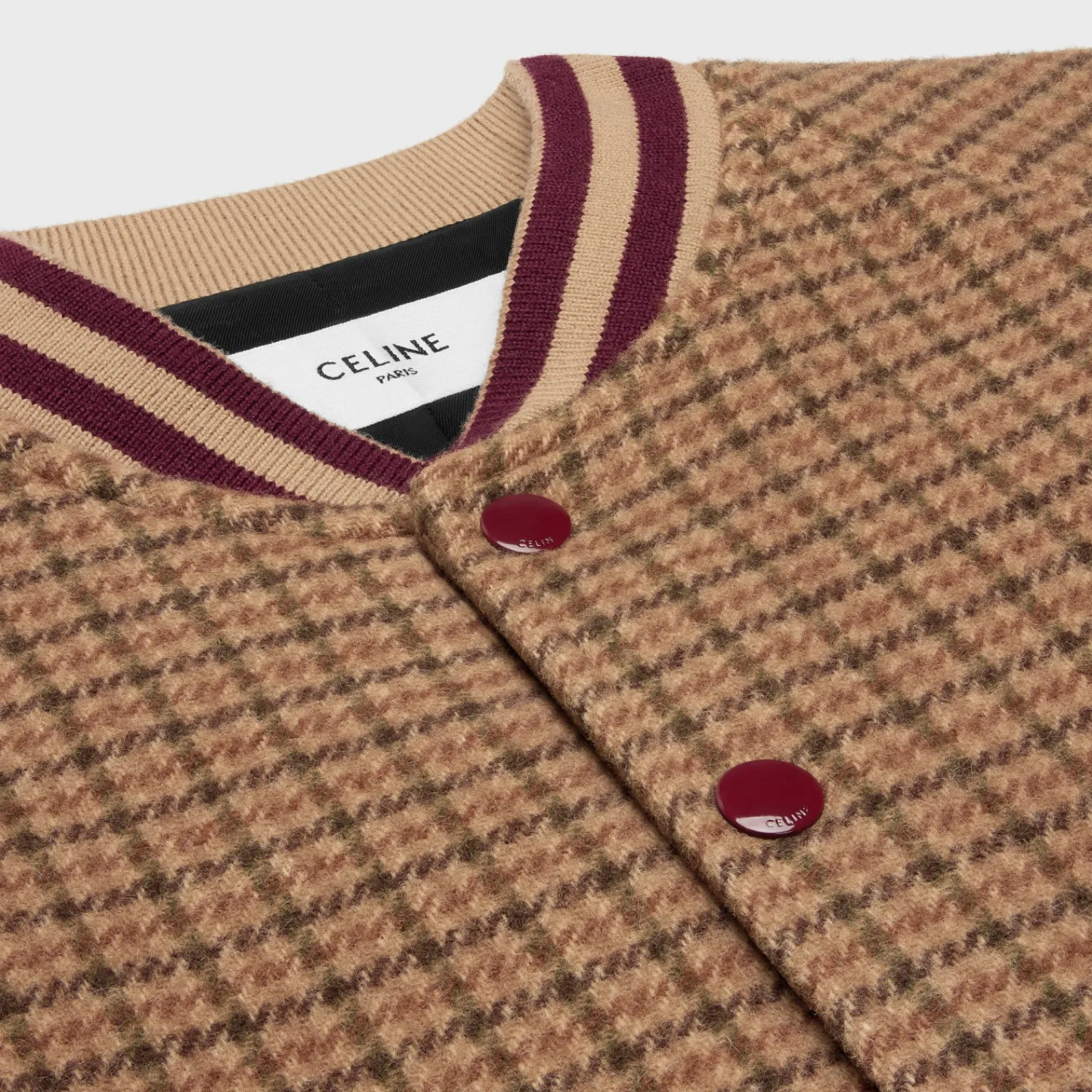 Sale triomphe teddy jacket in houndstooth wool Coats & Blousons