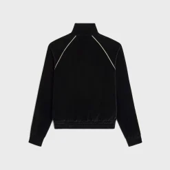 Outlet triomphe tracksuit jacket in velvet jersey T-Shirts And Sweatshirts | Coats & Blousons
