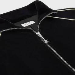 Outlet triomphe tracksuit jacket in velvet jersey T-Shirts And Sweatshirts | Coats & Blousons