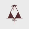 Fashion triomphe triangle top in matte jersey Women Swimwear And Lingerie