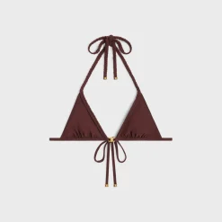 Fashion triomphe triangle top in matte jersey Women Swimwear And Lingerie
