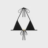Best triomphe triangle top in matte jersey Women Swimwear And Lingerie