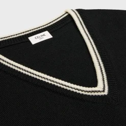 Outlet triomphe V-neck sweater in wool Knitwear