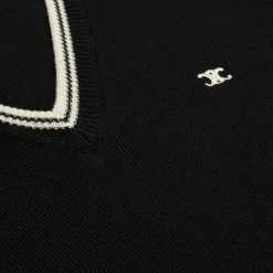 Outlet triomphe V-neck sweater in wool Knitwear