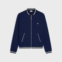 Clearance triomphe zipped teddy jacket in double-face jersey T-Shirts And Sweatshirts | Coats & Blousons