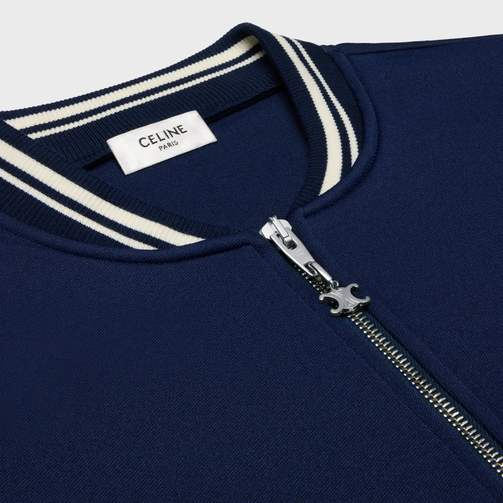 Clearance triomphe zipped teddy jacket in double-face jersey T-Shirts And Sweatshirts | Coats & Blousons