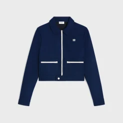 Hot Triomphe zip-up jacket in textured jersey Women Jackets