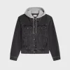 Sale trucker jacket in charcoal wash denim Coats & Blousons | Denim