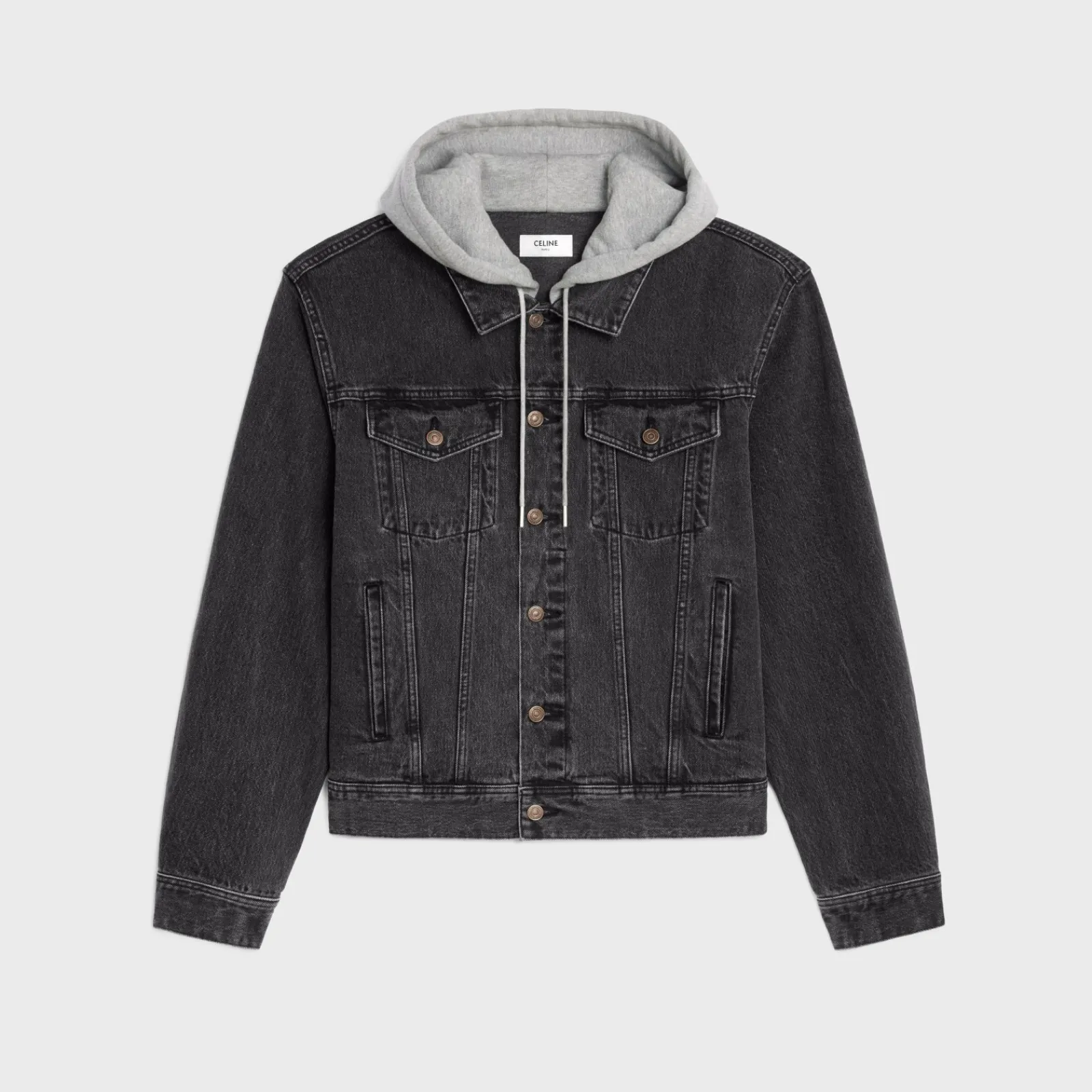 Sale trucker jacket in charcoal wash denim Coats & Blousons | Denim