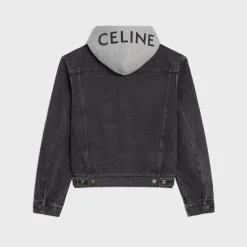 Sale trucker jacket in charcoal wash denim Coats & Blousons | Denim