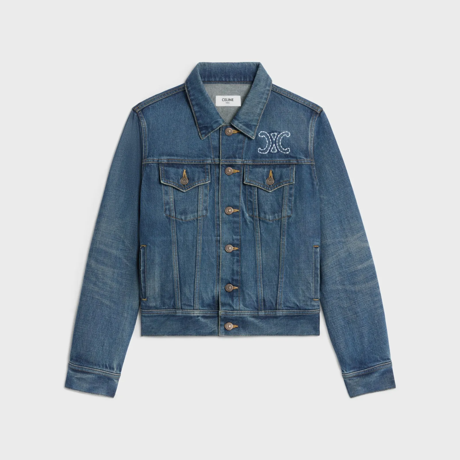 Sale Trucker jacket in dark union wash denim Women Jackets | Denim