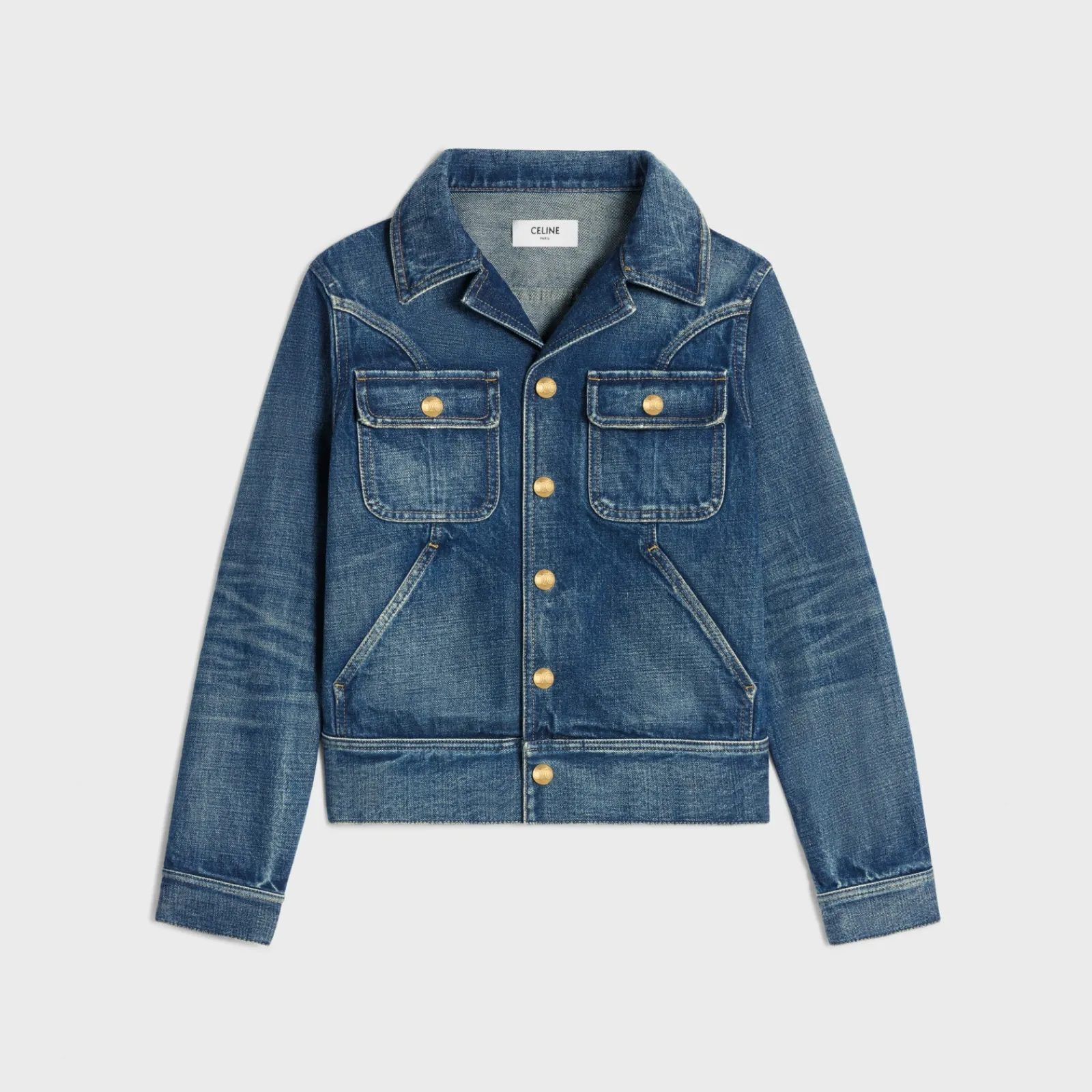 New trucker jacket in dark union wash denim Women Jackets | Denim