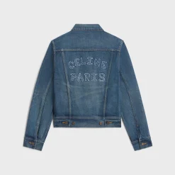 Sale Trucker jacket in dark union wash denim Women Jackets | Denim
