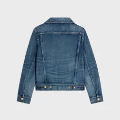 New trucker jacket in dark union wash denim Women Jackets | Denim