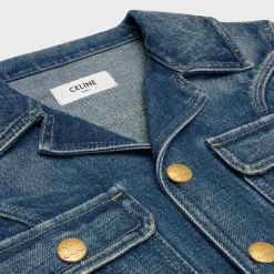 New trucker jacket in dark union wash denim Women Jackets | Denim