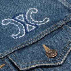 Sale Trucker jacket in dark union wash denim Women Jackets | Denim