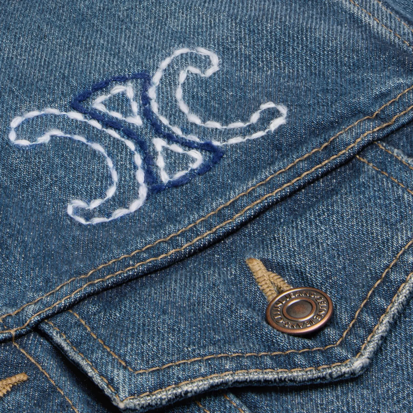 Sale Trucker jacket in dark union wash denim Women Jackets | Denim