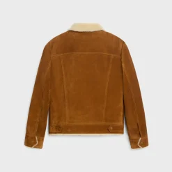 Best trucker jacket in split calfskin Coats & Blousons | Leather