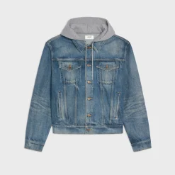 Outlet trucker jacket in union wash denim Coats & Blousons | Denim