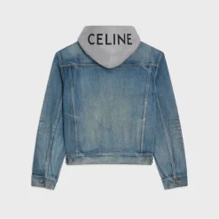 Outlet trucker jacket in union wash denim Coats & Blousons | Denim